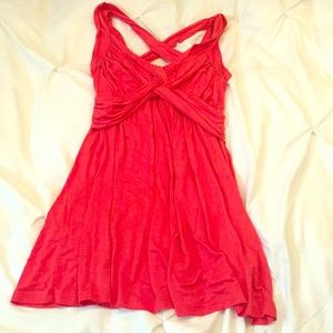 Coral sundress, size M